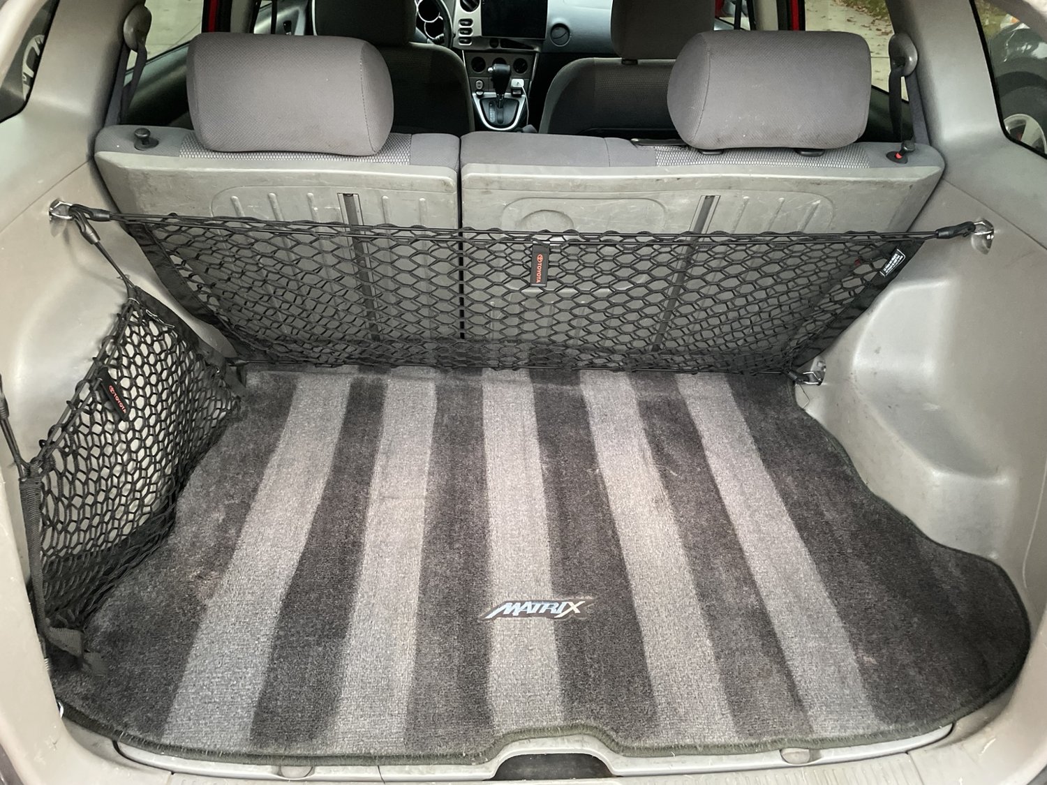 Toyota Matrix — Cargo Area after detailing
